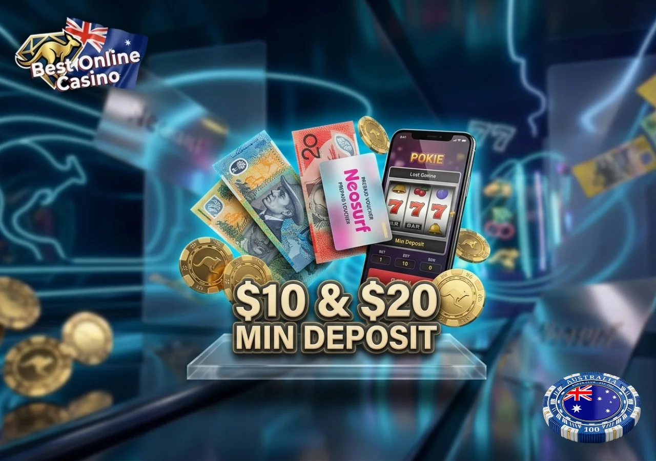 Low minimum deposit casinos accepting ten dollar Neosurf vouchers